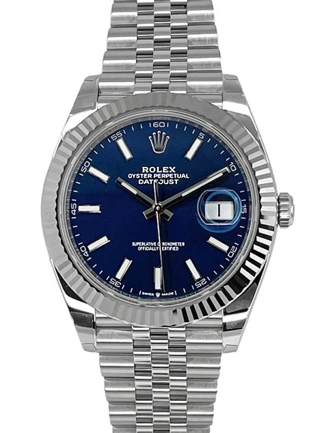 rolex datejust 41 light blue dial